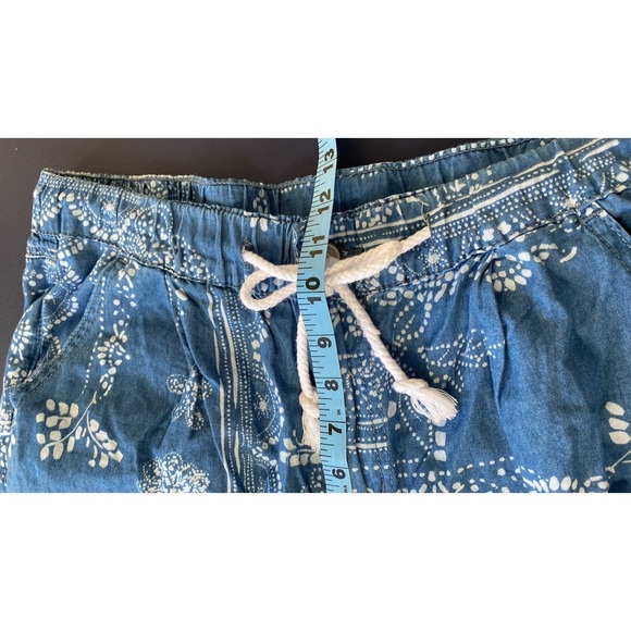 Cato Jogger Pants Womens‎ 12 Blue Bandana Floral Boho Lounge Elastic Festival - Picture 10 of 15